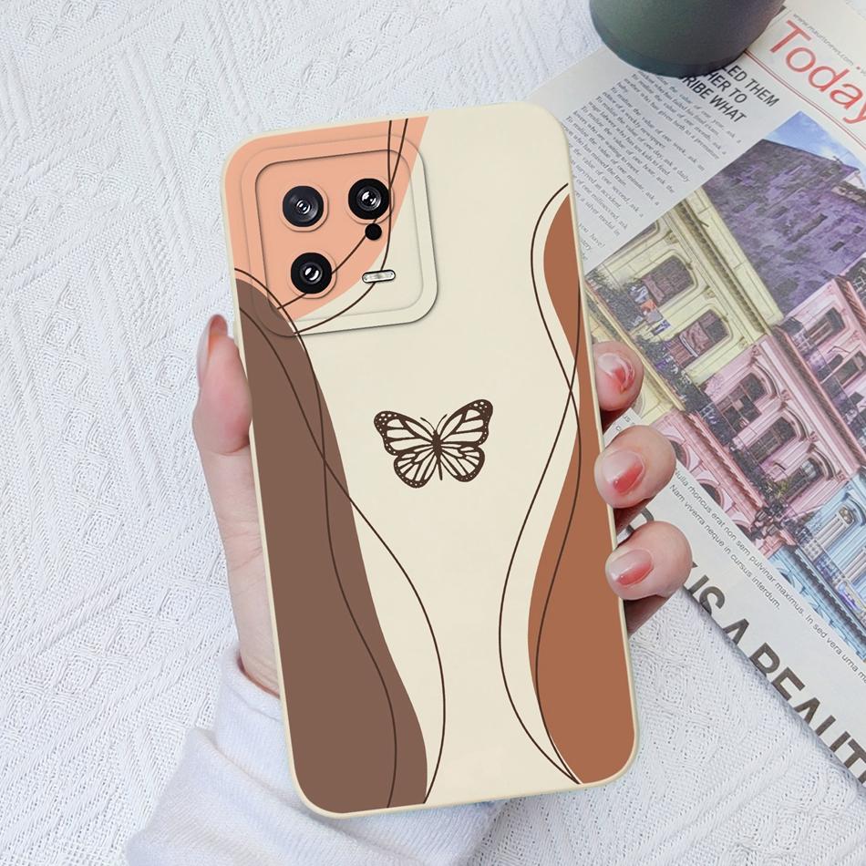 For Xiaomi 13 Pro Lite Civi2 Phone Cases Special Pattern Cover Camera Protection Smooth Liquid Silicone Anti fingerprint Shell