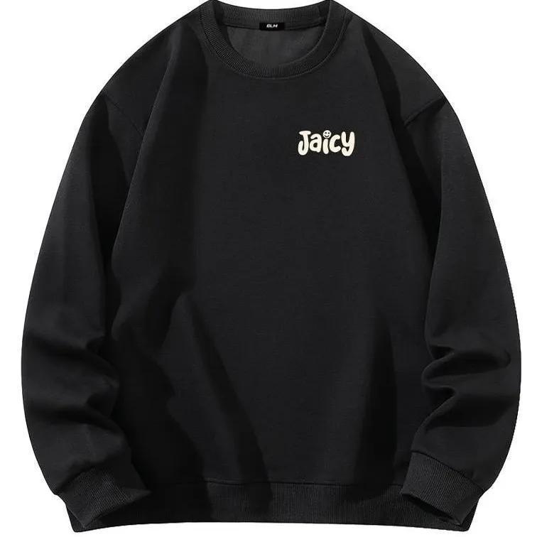 Men's Thickened Autumn/Winter Heavyweight Hoodie - Loose Fit, Long Sleeve, Round Neck, Trendy Youth Outerwear