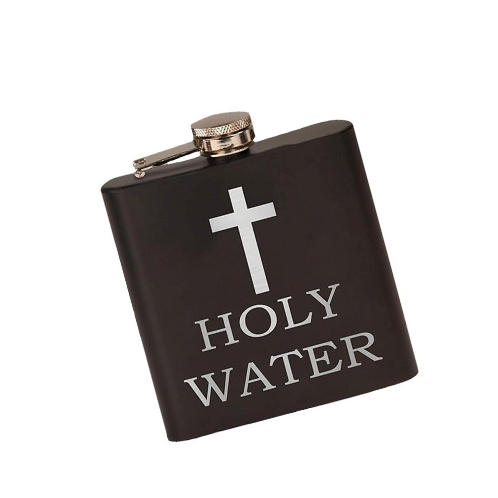 

Stainless Steel Cross Designing Holy Water Bottle Perfect For Outdoor Prayer And Faith Practices Wine Pot