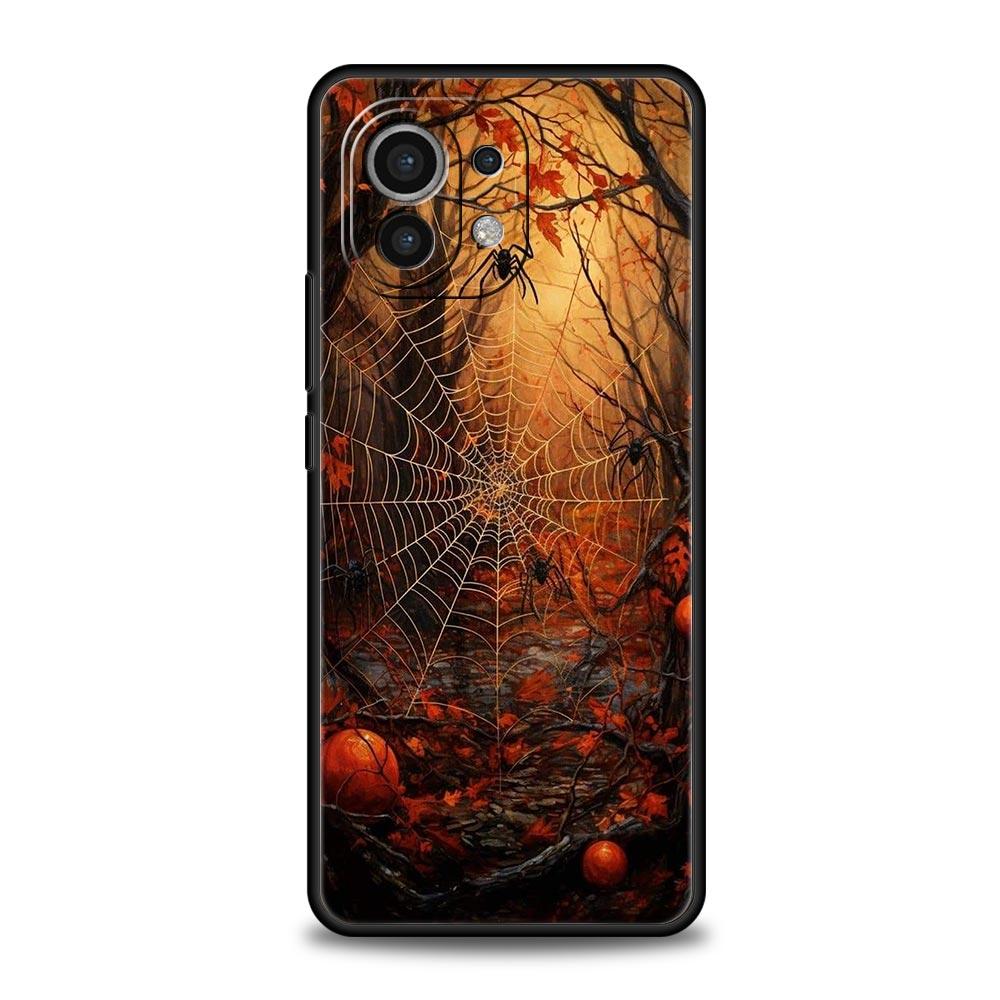 Spider Web Phone Case Cover for Xiaomi Mi 17 15 14 13 12 11 Ultra 15T 14T 13T 12T 11T Pro Lite 5G Soft TPU Shell Fundas Capa Bag