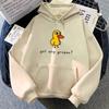 The Duck Song Got Any Grapes Graphic Hoodie Women Kawaii Cartoon Print Winter Casual Soft Comfortable Pullover Sweatshirt Versatile Daily Outfit