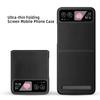 For Motorola Razr 40 5G Kickstand Case Leather+PC Cover with Rear Screen Film