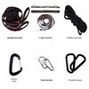 Customized Nylon Parachute Hammock: Single/Double Anti-Rollover Swing Chair for Camping & Indoor/Outdoor Use.