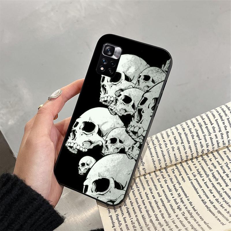 

Чохол для телефону Xiaomi Redmi Note 13 12 Pro 11 10 Pro 12S 11S 10S Redmi 10 13C 9C 10C Skull Case Redmi Note 11 11S 4G