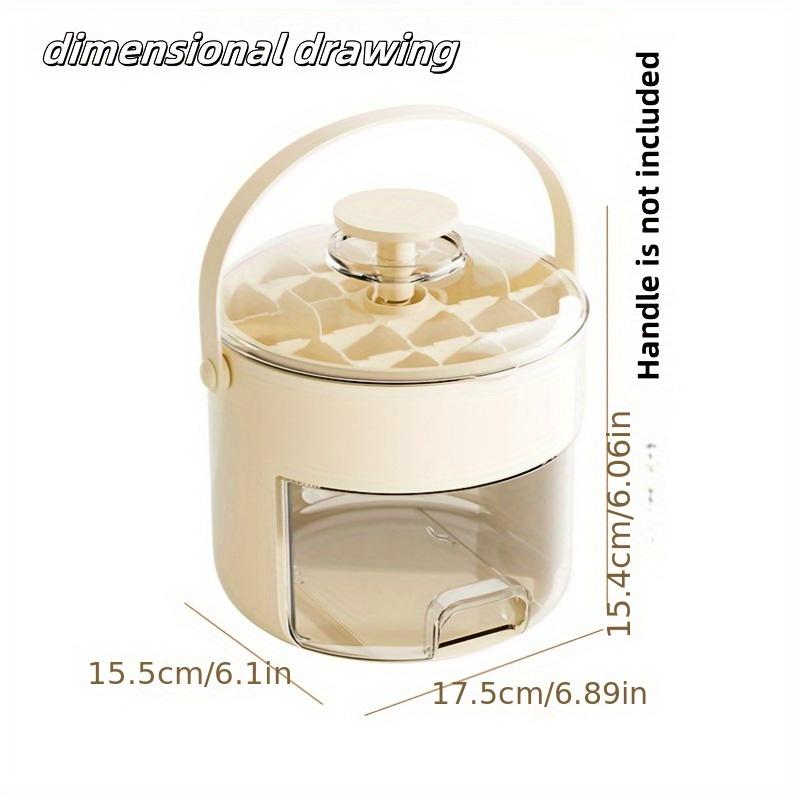 Refrigerator Ice Bucket With Cover Ice Tray To Make 40 Ice Cubes Easy To Press And Release Ice Cubes Ice Bucket With Storage Box