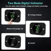 DC 12V 24V LED Car Digital Voltmeter, Waterproof Voltage Meter Car Battery Tester with Touch Switch Display Panel with Connection Cable for Car Etc.