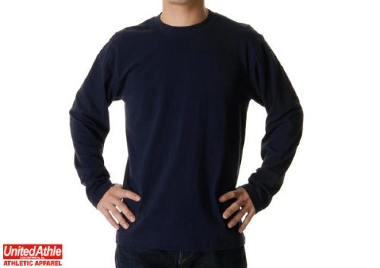 United Athle Oz Long Sleeve Size L 5.6 T-Shirt, Men's, Black, (501001)