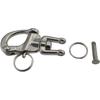 keehui Pair of 2-3/4inch Jaw Swivel Snap Shackle 316 Stainless Steel for Sailboat Spinnaker Halyard
