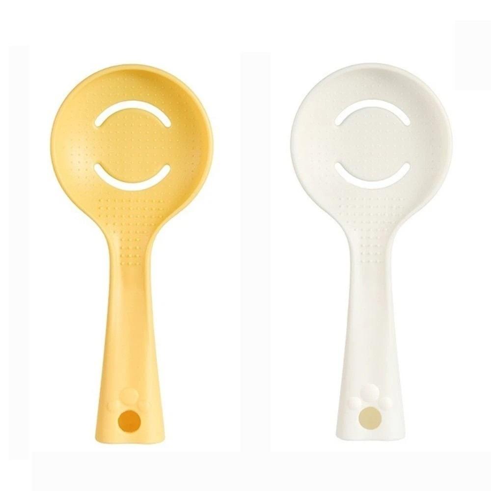 2pcs Heat-Resistant Kitchen Spoon Multi-Functional Egg Filter Spoon New Rice Scoop Cooking
