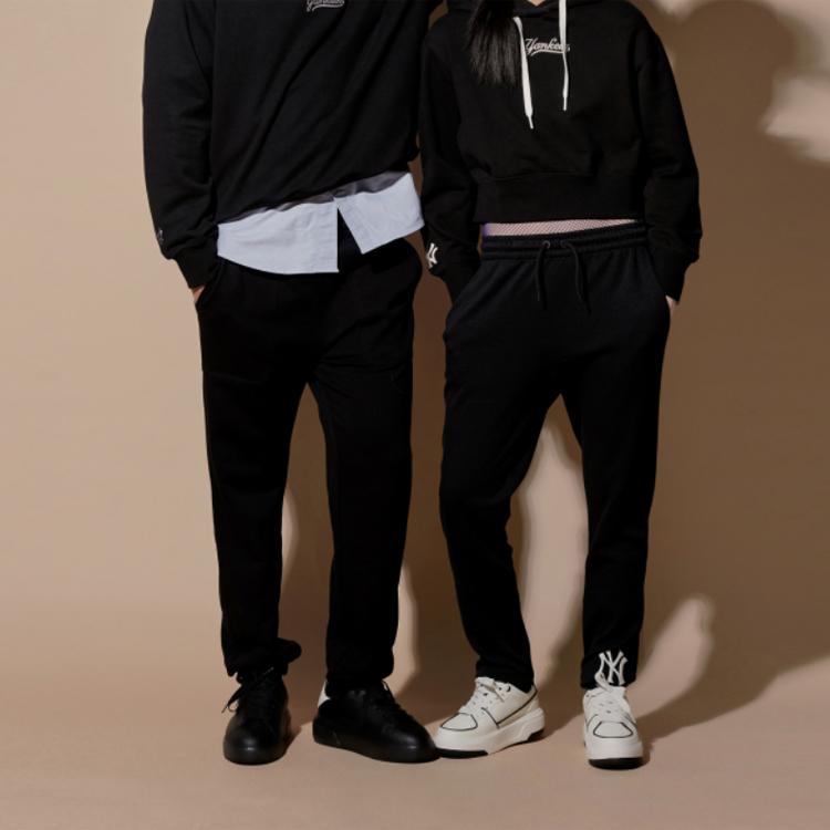 New MLB New York Yankees Knitted Sweatpants Unisex Black 3ATPB0121-50BKS