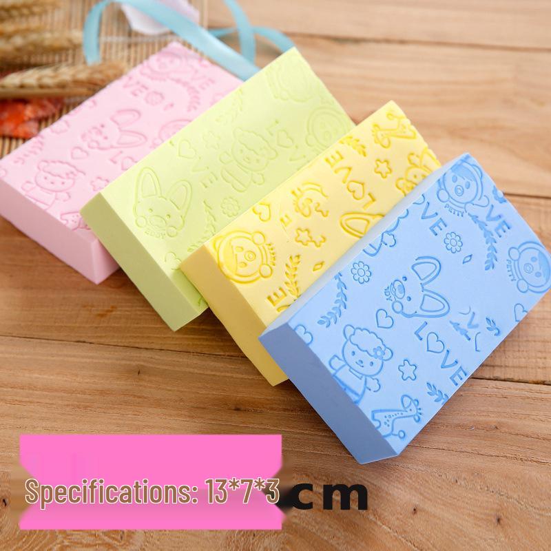 Baolulou Cartoon Bath Sponge for Kids - Mud & Ash Remover