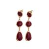 Wind Jewelry Enamel Drop Earrings Vintage Pendant Earrings Niche Design Versatile Elegant Studs for Women