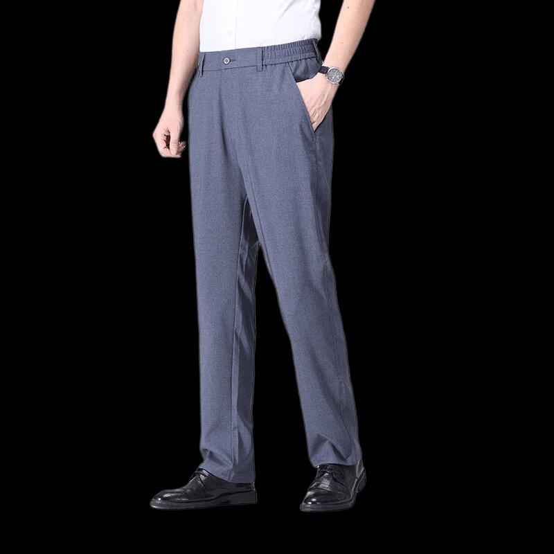 ROMON Men's Casual Trousers for Middle-Aged & Elderly