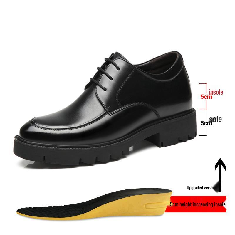 

Мужская кожаная обувь: Увеличивающие рост, Толстая подошва, Формальная и Повседневная носка, Натуральная кожа - Коллекция Весна-Осень 43