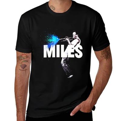 Miles-Davis Klasické Tričko trička pro muže grafické vintage tričko personalizované pánské tričko bavlněné Tričko