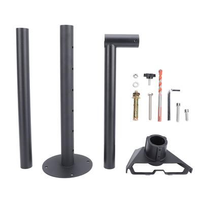Rectangular Satellite Adjustable Long Wall Mount Heavy Duty Pole with Pipe Adapter for Gen 3 RE V4 Internet Mounting Kit