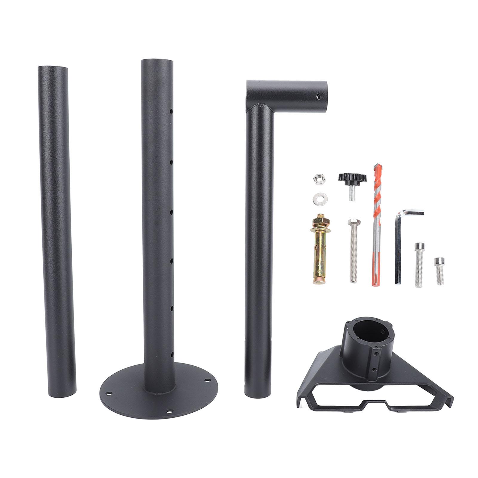 Rectangular Satellite Adjustable Long Wall Mount Heavy Duty Pole with Pipe Adapter for Gen 3 RE V4 Internet Mounting Kit
