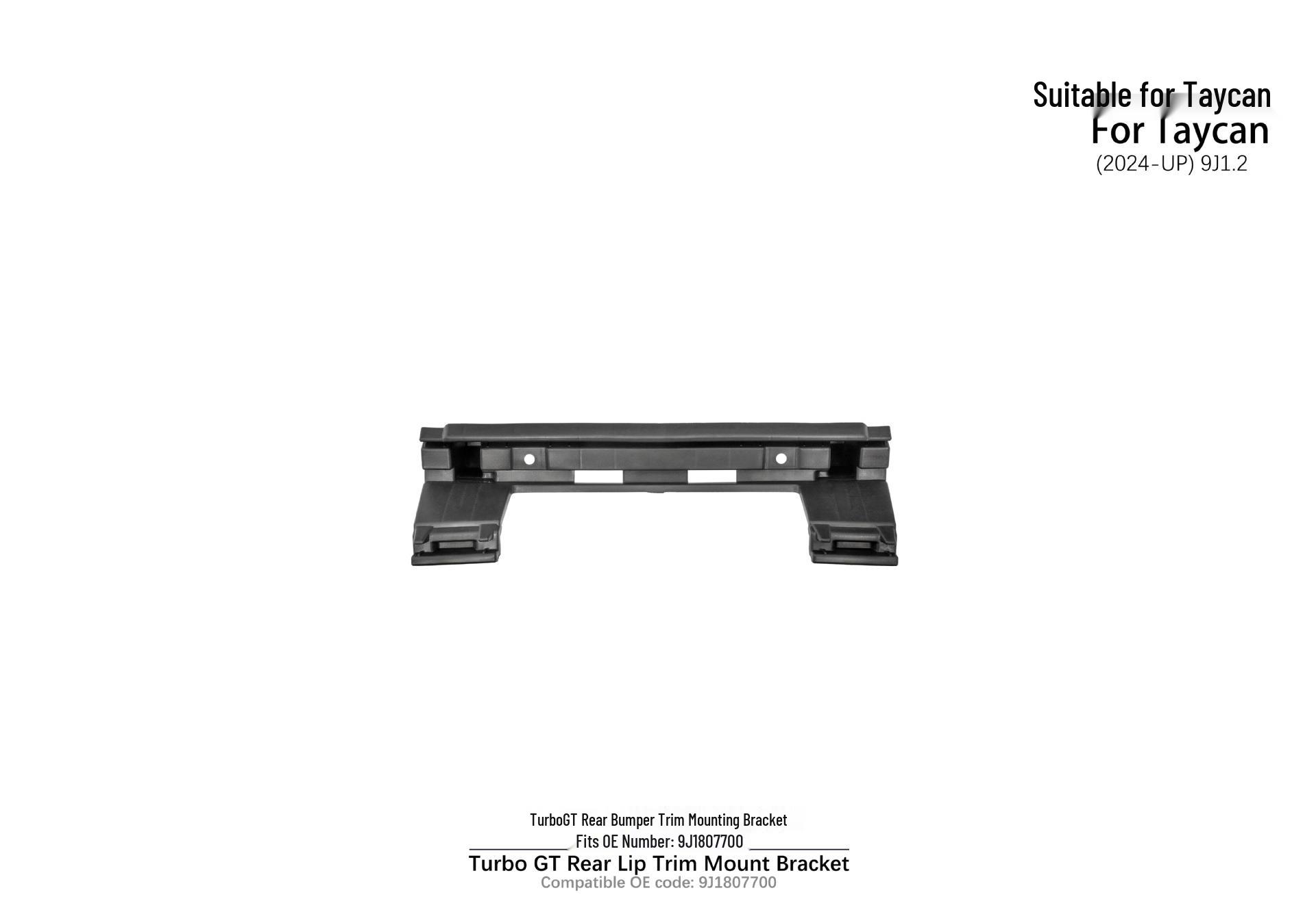 Rear Diffuser Trim Mounting Bracket for 2024+ Porsche Taycan 9J1.2 Turbo GT