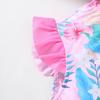 Girls Summer Swim Set Fish Scale Sleeveless Top Bikini Bottom 3PCS Beach Outfit