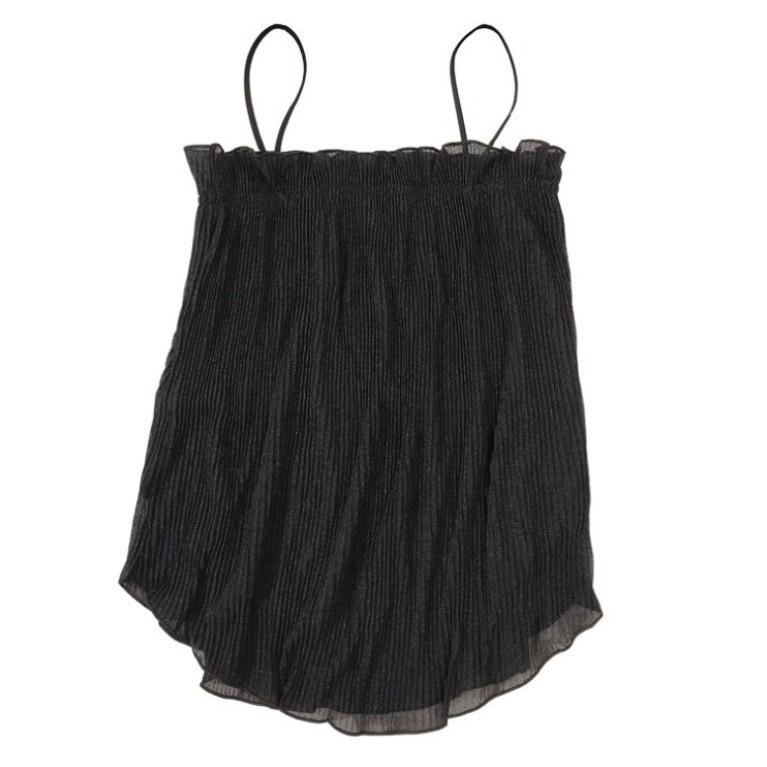 Capo Estivo Retro, Top Versatile Pieghettato Sexy da Vacanza, Canottiera Sottogiacca in Chiffon Fresco da Donna