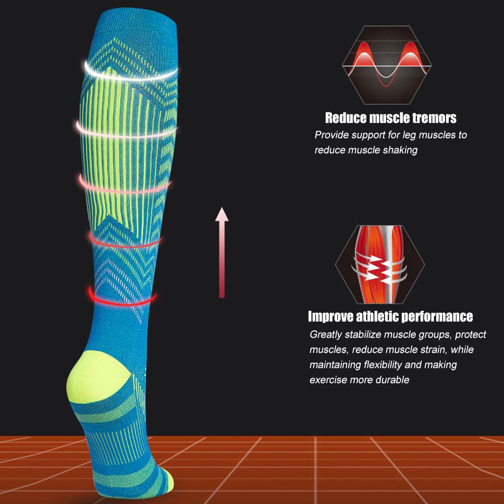 1 Pair New Compression Stockings Pregnancy Nursing Varicose Veins Blood Circulation Edema Diabetes Socks 20-30 Mmhg Sport Socks