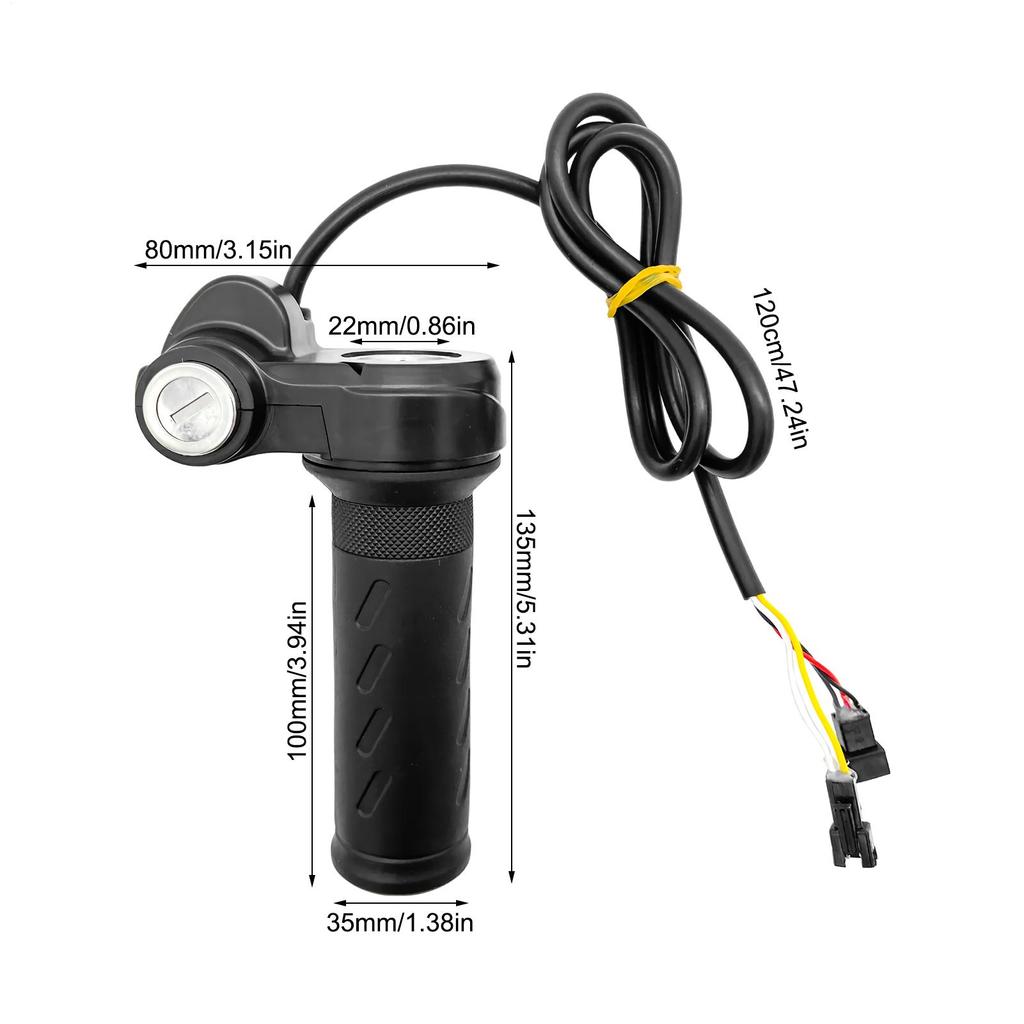 E-Bikes Voller Drehgriff Motorrad Gasgriff Kabel Ersatz Lenker Anti-Rutsch Mit Schlüsseln Für Dirtbike Pit