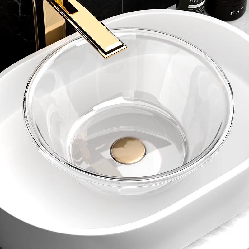 REO&HOMME Plastic Transparent Wash Basin Set