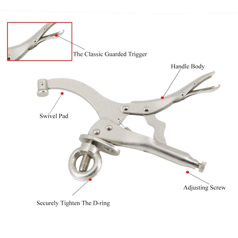 9 Inch Drill Press Clamp Carbon Steel Locking Pliers Press Locking Fixing Clamp Welding Table