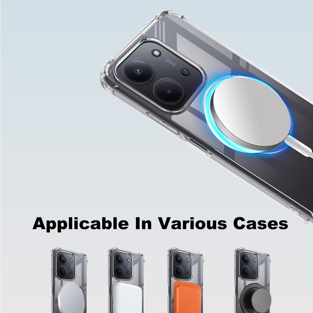 For Redmi 15C 4G Phone Case IMAK Shock-resistant Soft Space Magnetic Case 171mm 173mm