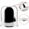 RTRHINOTUNING 1PC Push Through Wheel Center Caps 3.19inch Chrome Silver for Truck Wheels Rim Trailer