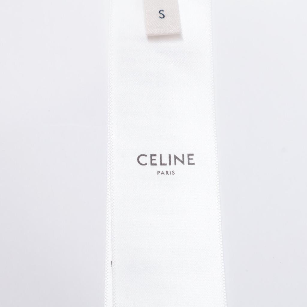 Celine Excellent Condition, Genuine Domestic Product, 2X58B671Q Triomphe Logo Short-sleeved T-shirt Tops S White X redUsed