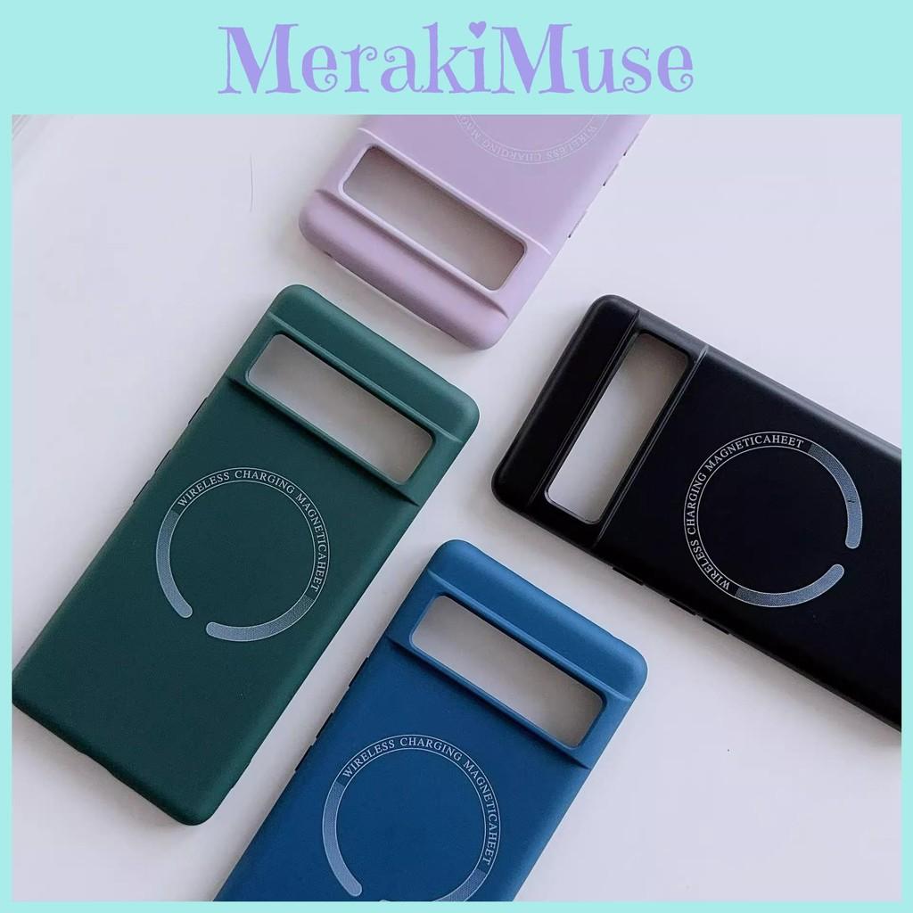 Magnetic Magsafe For Liquid Phone Case Google Pixel 8 8a Matte Cover Shockproof
