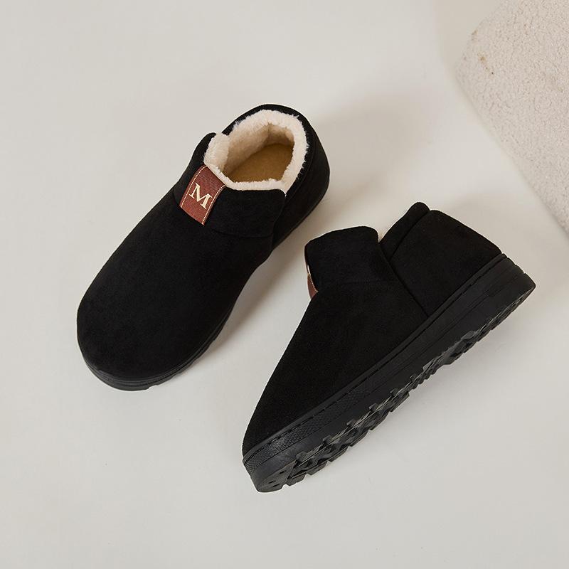 Autumn And Winter Couple Style Non Slip And Plush Thick Soled Casual And Fashionable Cotton Shoes 
