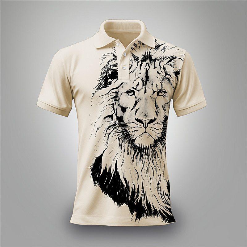 

men polo shirt short sleeve 3d print tops fashion polyester breathable comfortable polos shirts 4XL