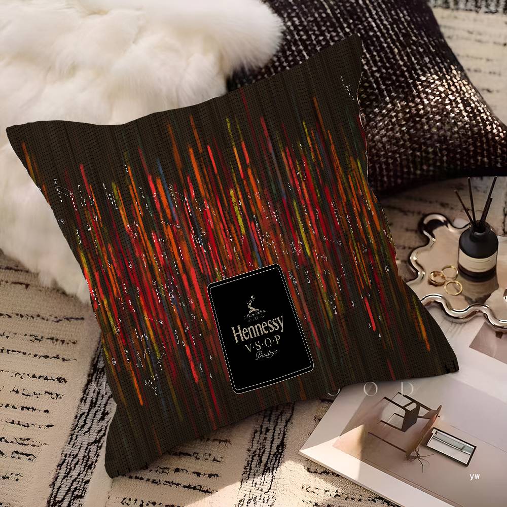 H-Hennessy Brandy Cushion Cover Pillowcase Upholstery Sofa Throw Pillow Home Decor Pillowcas
