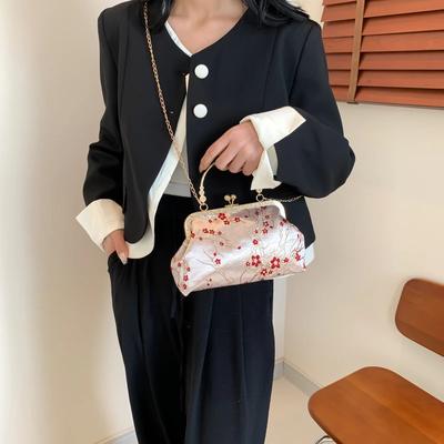 Bolsas Femininas de Mão com Bordado de Correntes Tendência Bolsas de Ombro Femininas em Promoção Alta Qualidade Juventude