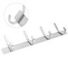 4 Hooks Coat Hook Stainless Steel Coat Hanger Simple Style Coat Rack Space Saving