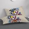 Naruto Cotton Bedding Set: Duvet Cover, Fitted Sheet, Pillowcase for Boys' Dorms