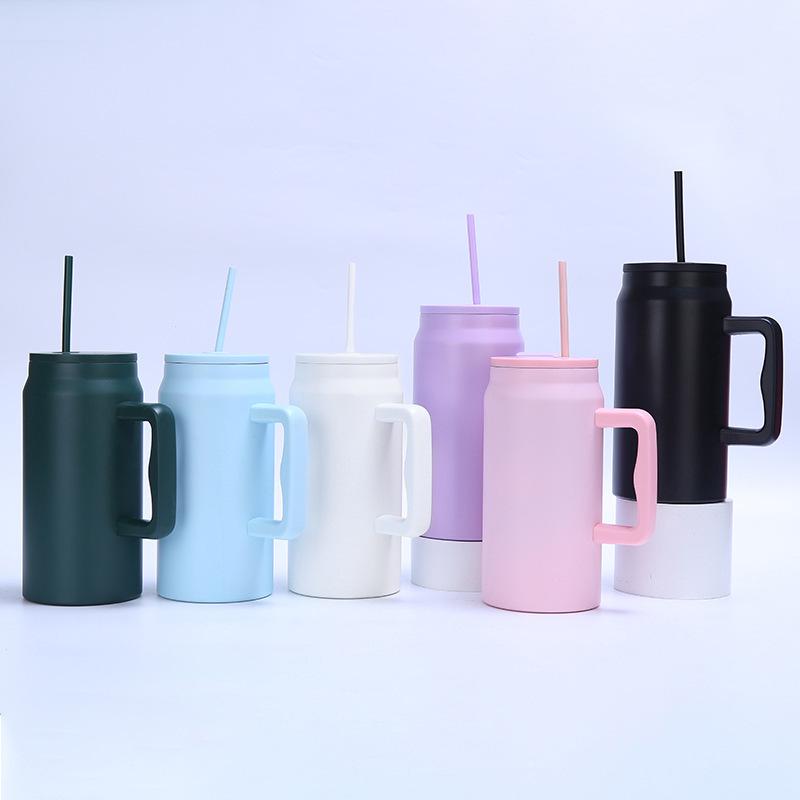 50oz Leak-Proof Portable Straw Cup: Ideal for Hot & Cold Drinks, Outdoor Activities, and Car Use