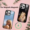 Coque de téléphone pour iPhone 17, 16, 15, 14, 13, 12, 11 Plus, Pro, avec Magsafe, chargement sans fil, pour la chanteuse S-Sabrina Carpenter