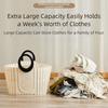 Portable Plastic Dirty Clothes Basket Folding Wall-mounted Laundry Hamper Durable Foldable Laundry Basket Home Use