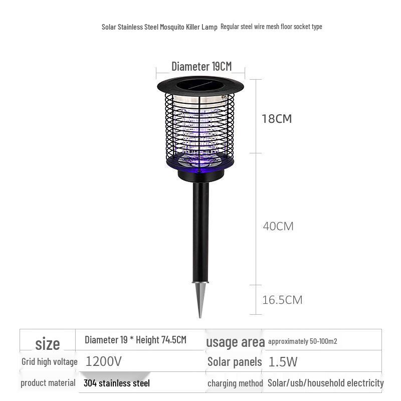

Solar Outdoor Mosquito Killer Lamp