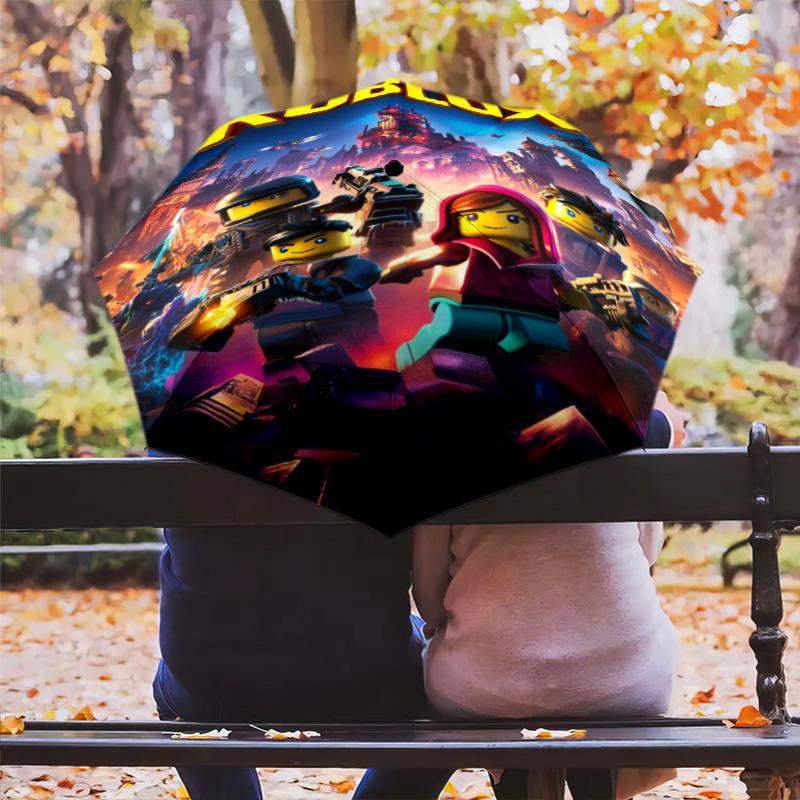 Roblox Quest Automatic Umbrella - Suitable Travel Outdoor Portable Umbrella Birthday Gift Daily Essentials