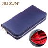 Straw Pattern Microfiber Leather Wallet for Men and Women - Customizable Design