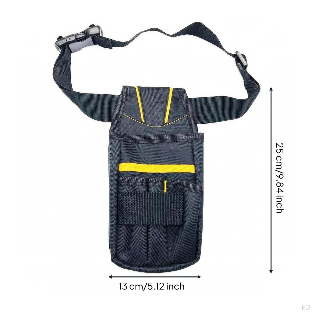 Tool Waist Bag with Belt Adjustable Utility Pouch Sturdy for Plumbers