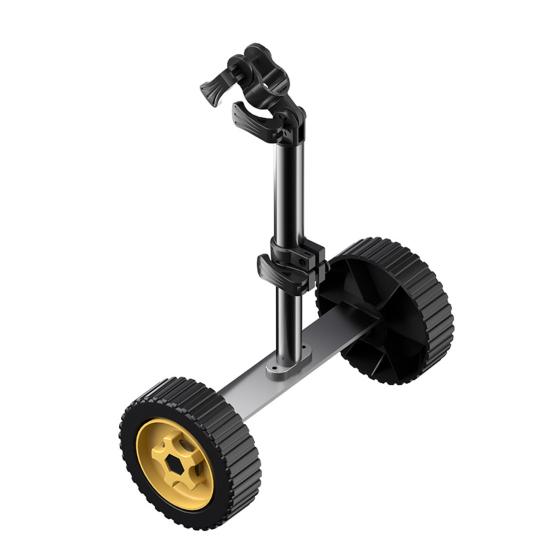 Weed Wacker Auxiliary Wheels Adjustable Height Lawn Mower Attachment Wheels Walk Behind String Trimmer Wheels for Easy Push Weed Trimmer