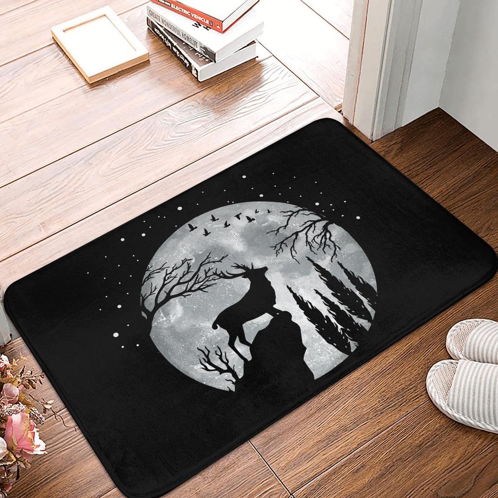 Magic Deer Front Door Floor Entrance Mat Indoor  Kitchen Bath Doormat Garden Carpet Rug