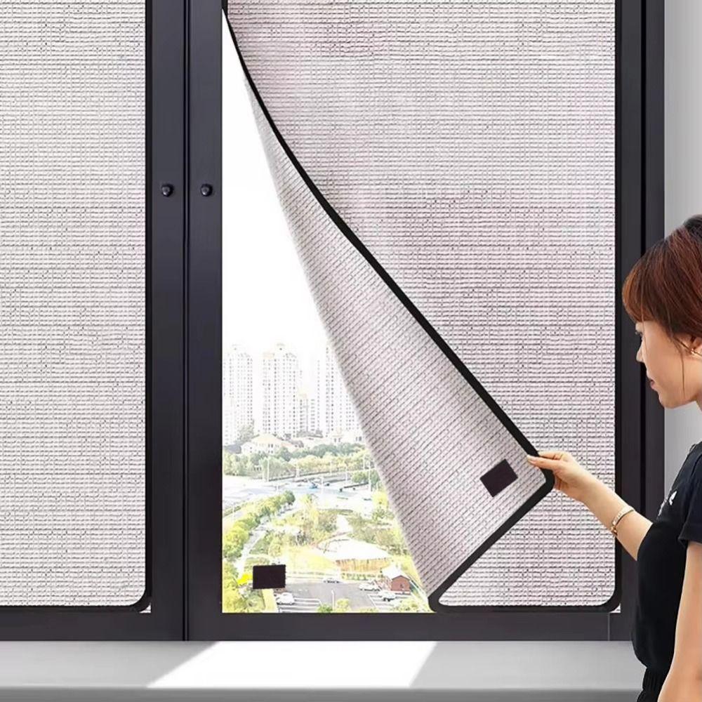 Anti-UV Aluminum Foil Magnetic Barrier No Adhesive Window Insulation Film for Home