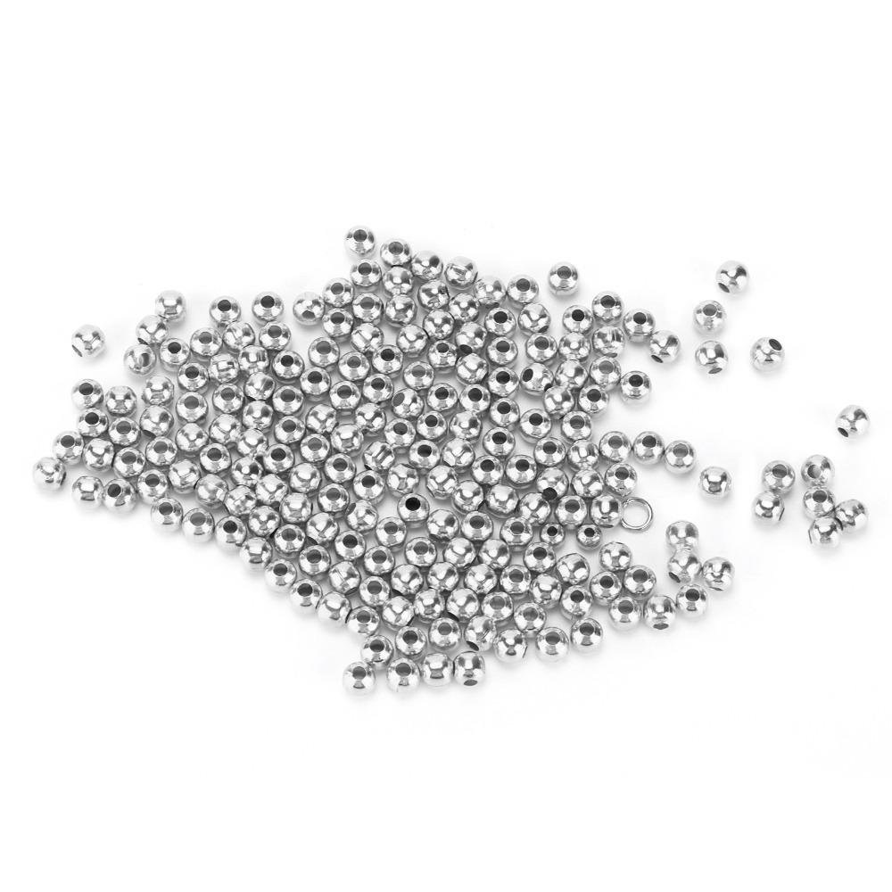 200pcs Smooth Round Seed Beads 4mm Size Spacer Beads Jewelry Tools Partition Beads  Necklace Making