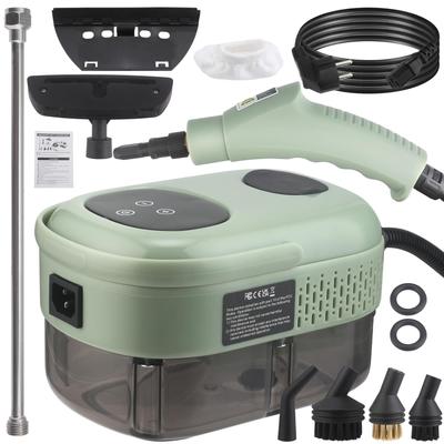 Steam Cleaner, 2500W Pressurized Steamer for Cleaning, Multi-Purpose Steamer, 15s Fast Handheld Heating Car Steamer for Kitchen Bathroom Home